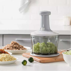 Manual Food Chopper – Hand-Powered Kitchen Tool for Effortless Chopping and Mixing