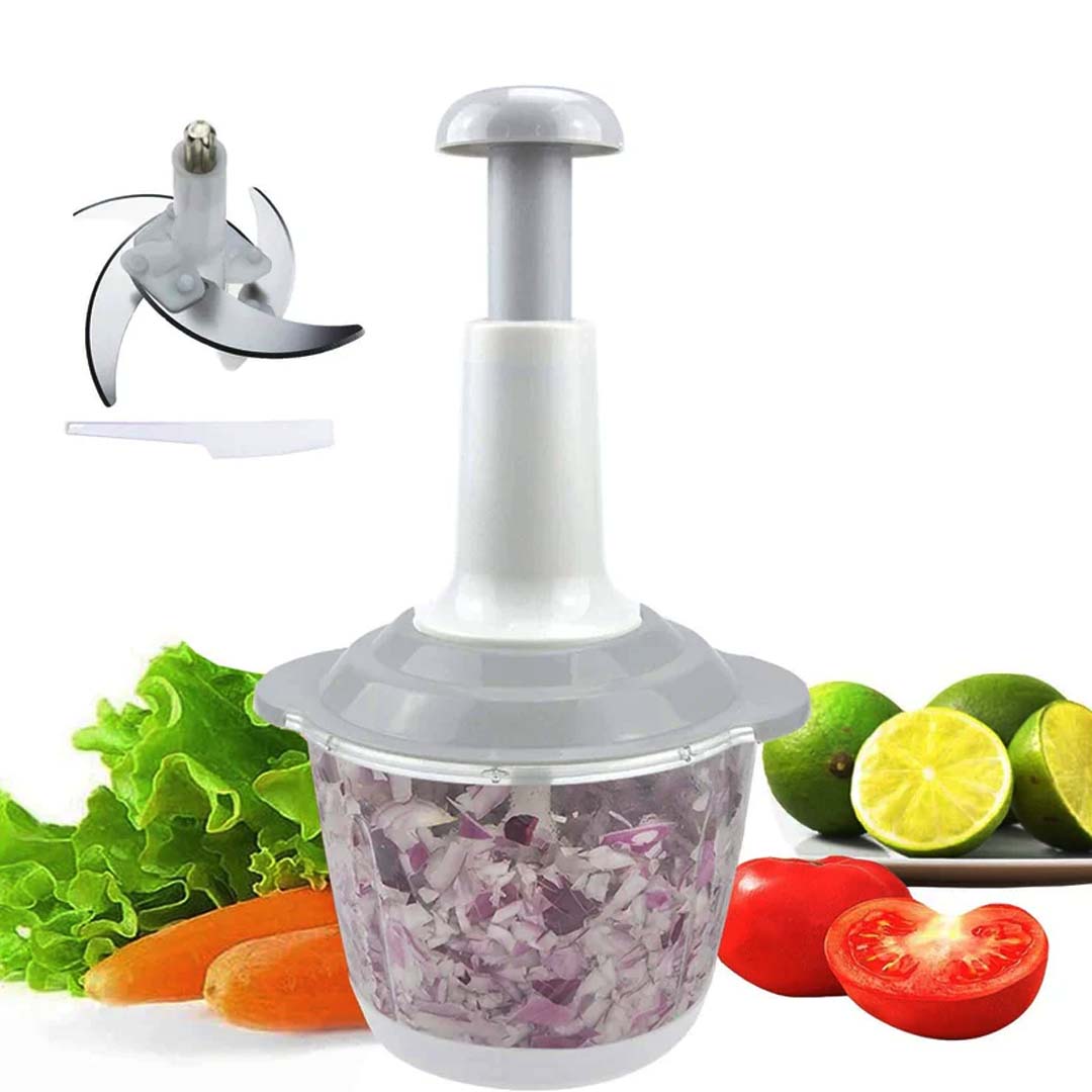 Manual Food Chopper – Hand-Powered Kitchen Tool for Effortless Chopping and Mixing