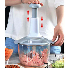 Manual Food Chopper – Hand-Powered Kitchen Tool for Effortless Chopping and Mixing