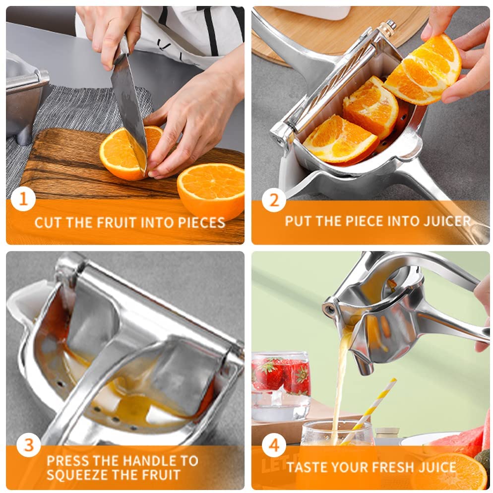 Heavy-Duty Handheld Citrus Juicer – Manual Fruit Press for Fresh Juices