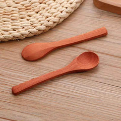 Polished Wooden Masala Jar Spoon - Pack of 6