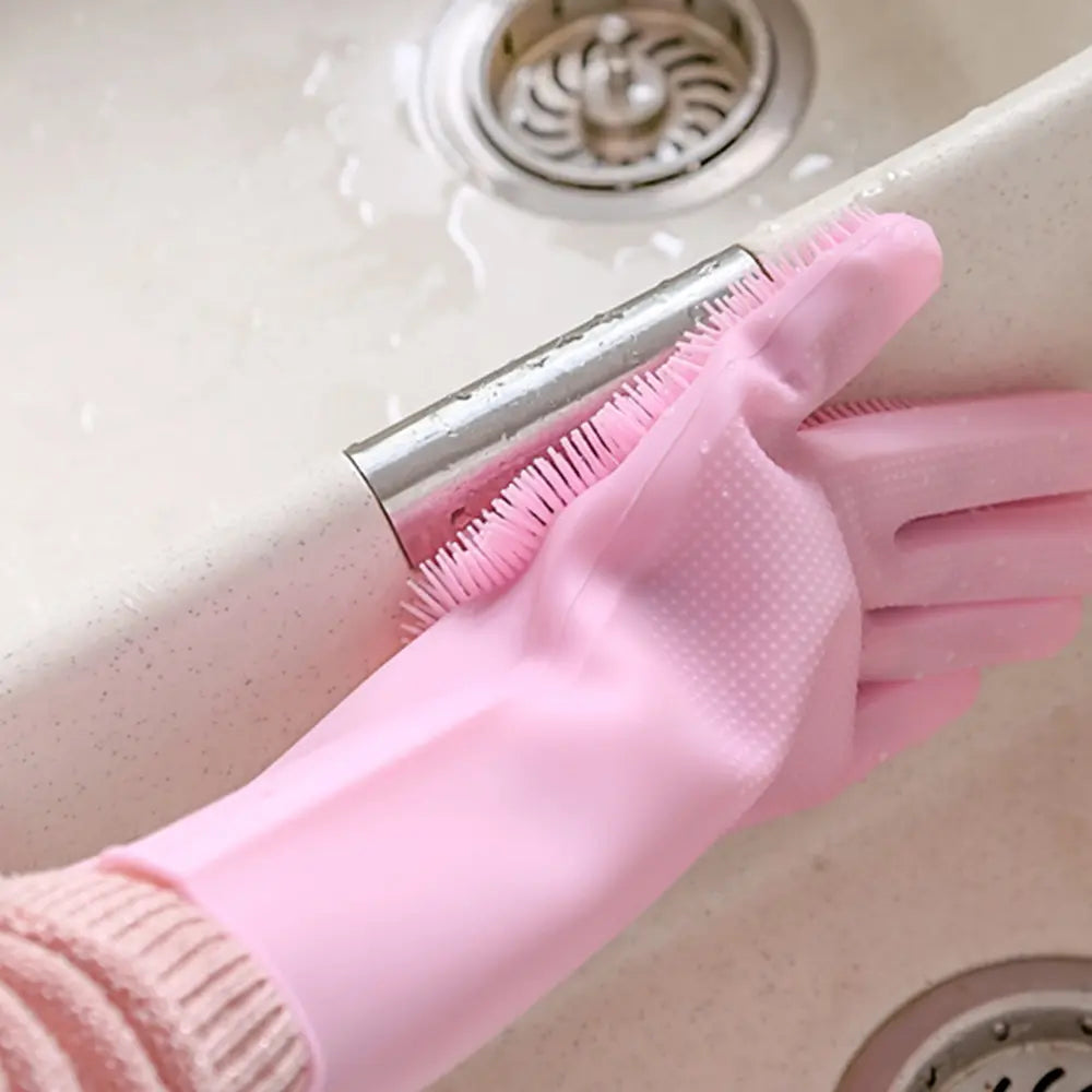 Magic Washing Gloves - Pair Of Silicone Washing Gloves