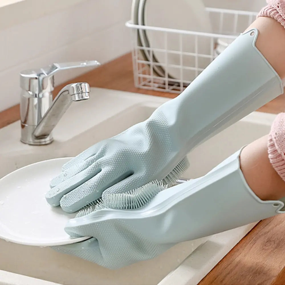 Magic Washing Gloves - Pair Of Silicone Washing Gloves