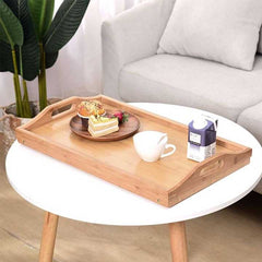 Adjustable Bamboo Bed Table Desk – Perfect for Laptops & Meals